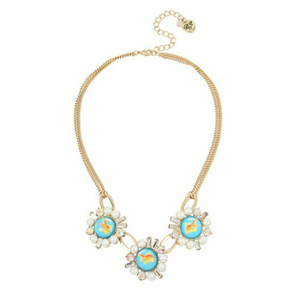 Betsey Johnson Granny Chic Fish Necklace
